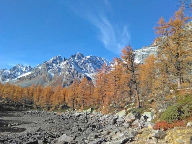 Lago Nero Devero in autunno
