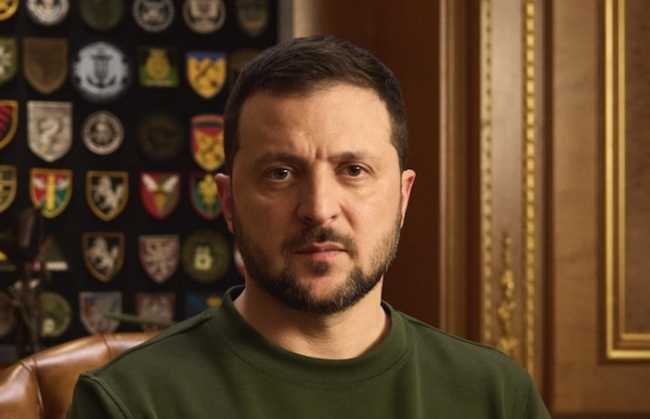 New Year address by President of Ukraine Volodymyr Zelenskyy 31 12 2023 cropped