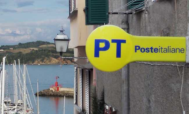 Poste italiane cartello lago