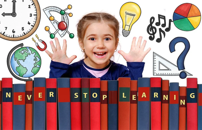 bambina libri giochi scuola