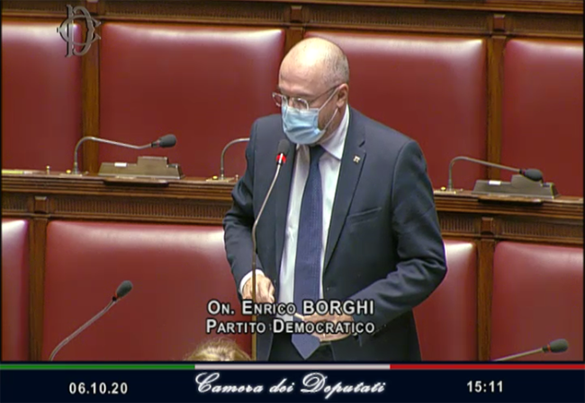 borghi aula mascherina