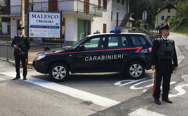 carabinieri malesco