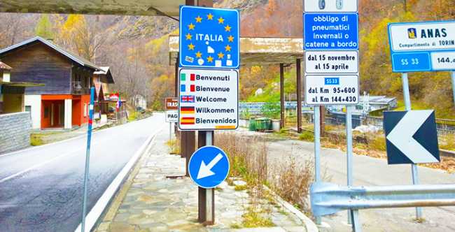 cartelli dogana paglino