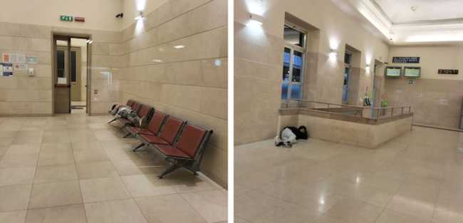 clochard stazione domo