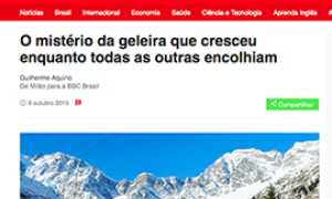 corta bbc brasile ghiacciaio belvedere