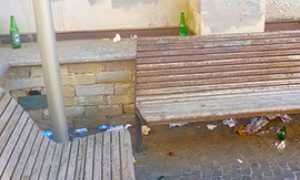 corta degrado panchina