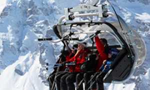 corta impianto risalita sci