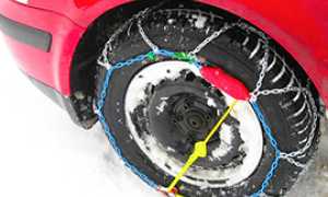 corta neve gomma catena