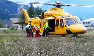 corta soccorso elicottero