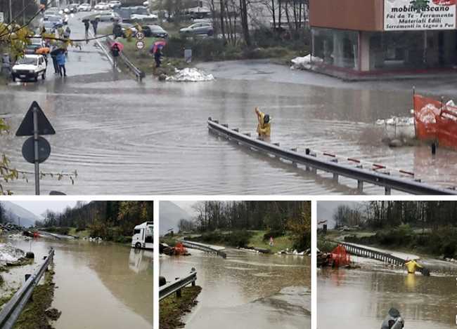 crodo tombino allagato strada mix nov 19