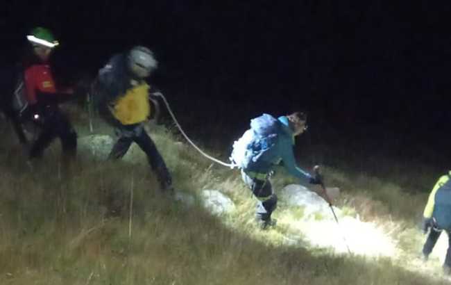 discesa ripida notte