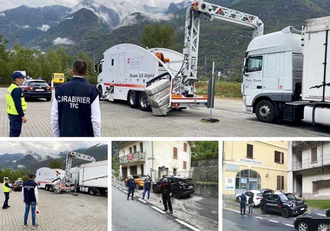 dogana iselle carabinieri scanner