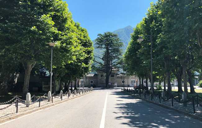 domo cimitero vialetto