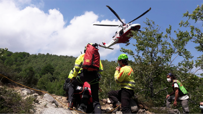 decolo piazzola montagne rosa sole