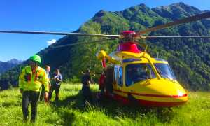 elicottero 118 montagna soccorritori1