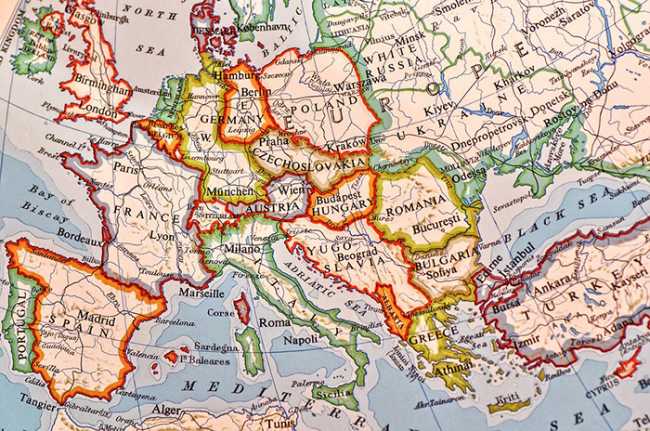 europa cartina