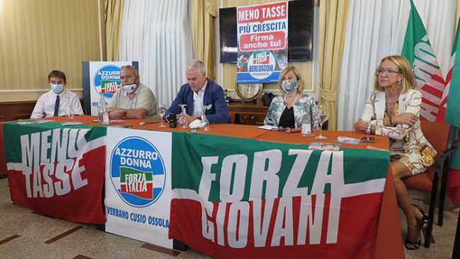 forza italia conferenza corona cristina porini giugno 21