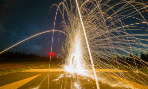 fuochi artificio strada