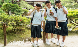 giapponesi studentesse tre