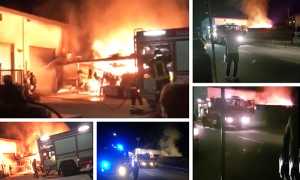 incendio capannone crevola apr 18 mix