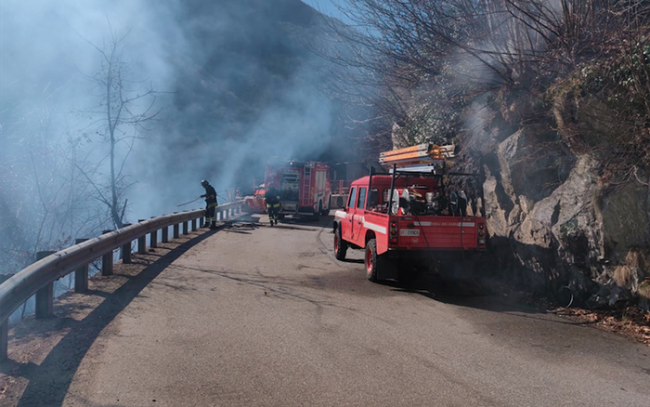 incendio piedimulera strada anzasca mar 19
