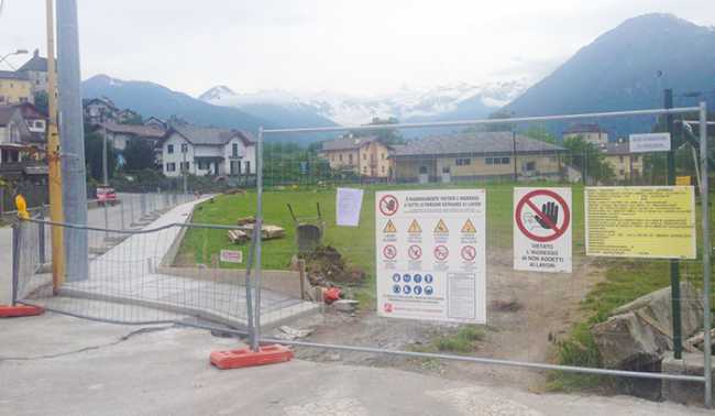 lavori marciapiede trontano