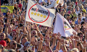 m5s bandiere gente