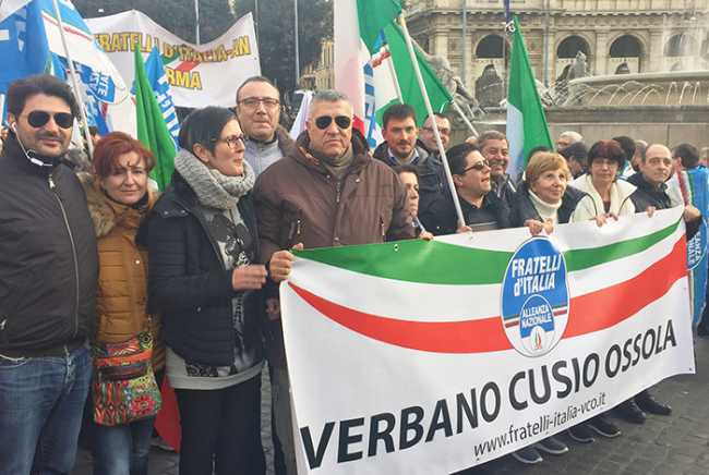 manifestazione roma fratelli an