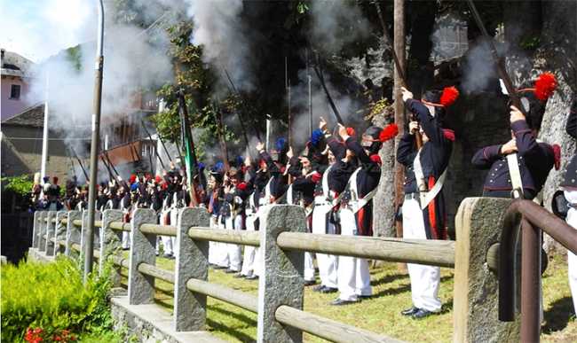 milizia calasca sparo