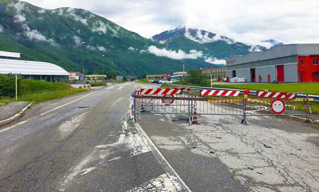 piedimulera pallanzeno strada chiusa