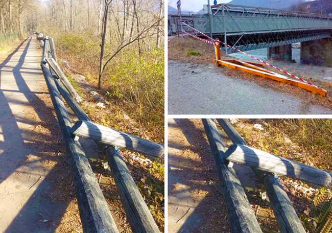 pista ciclabile danni mix