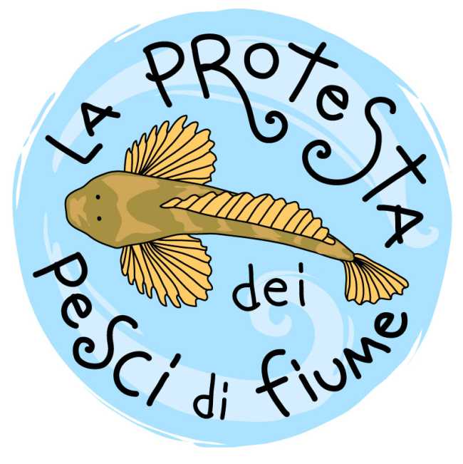 protesta pesci fiume web