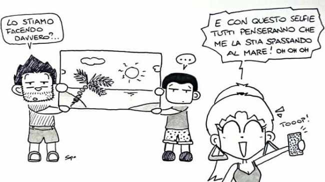 sapo selfie mare