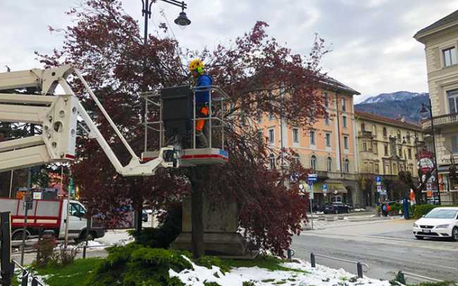 scala pianta neve operaio stazione 19