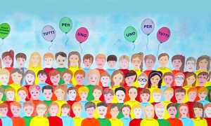 scuola vogogna cartellone facce bambini valtoce