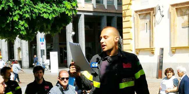 sindacato vigili fuoco piazza