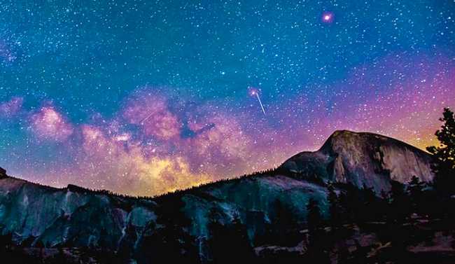 stella cadente montagna