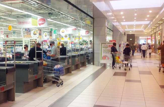supermercato casse coop