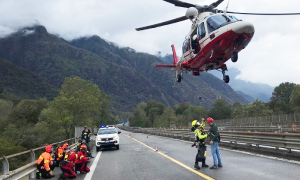 superstrada elicottero salita vvf