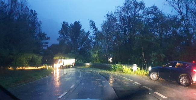 uscita superstrada pioggia