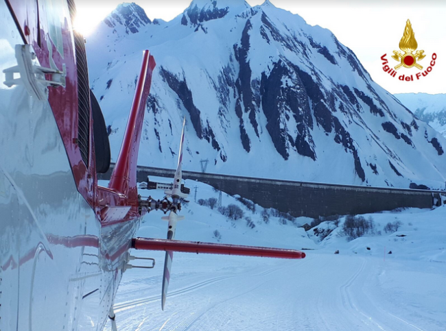 vigili fuoco elicottero morasco