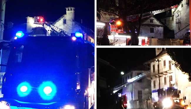 vigili fuoco scala pieve notte mix