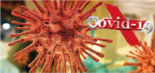 virus covid 19 arancione