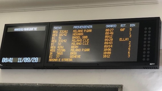 ritardi stazione domo