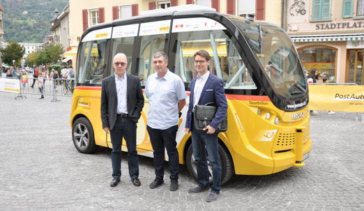 minibus elettrico svizzera foto walliser bote