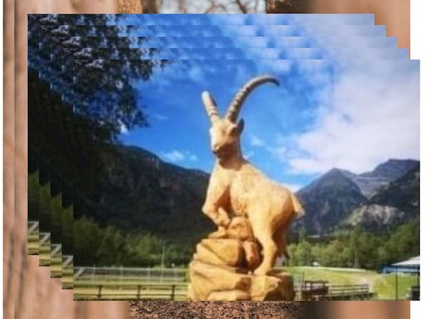 Blu e Crema Viaggio Vacanza Piani Foto Collage