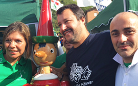 b salvini pontida pinocchio