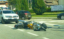 b incidente centro fondo vigezzo moto