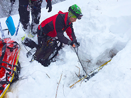 b soccorso buca neve