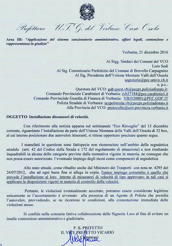 prefettura autovelox